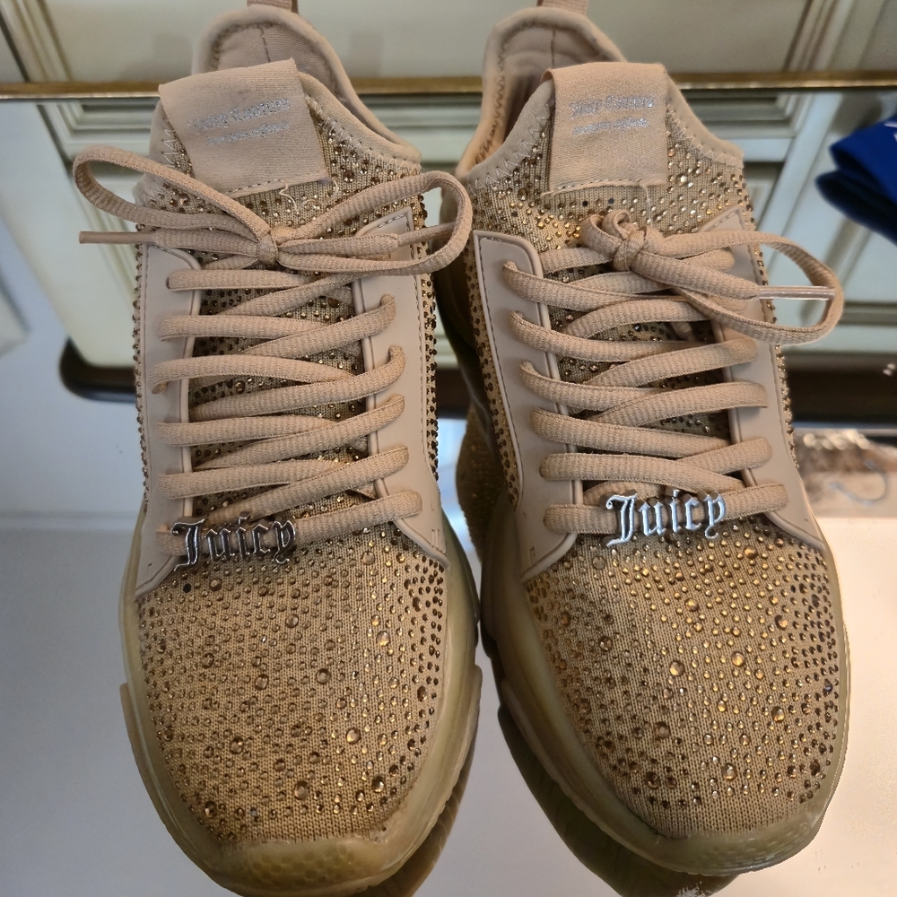 Juicy Couture Tan Rhinesyone Sneakers